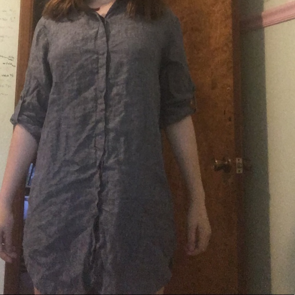 blue denim looking dress/long shirt